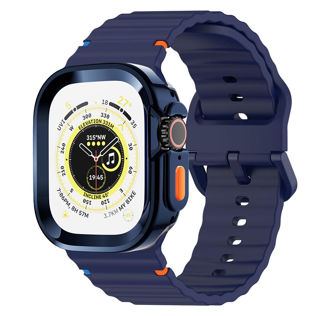 Чехол+Силиконовый ремешок для Apple Watch Ultra 3 2 49мм 46мм 42мм 45мм 44мм 41мм 40мм Ремешок для часов для Series 11 10 9 8 7 6 5 4 SE3/2/1