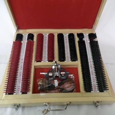 Набор пробных линз KASHSURG с подсветкой, линзой 232 и стандартной оправой в футляре