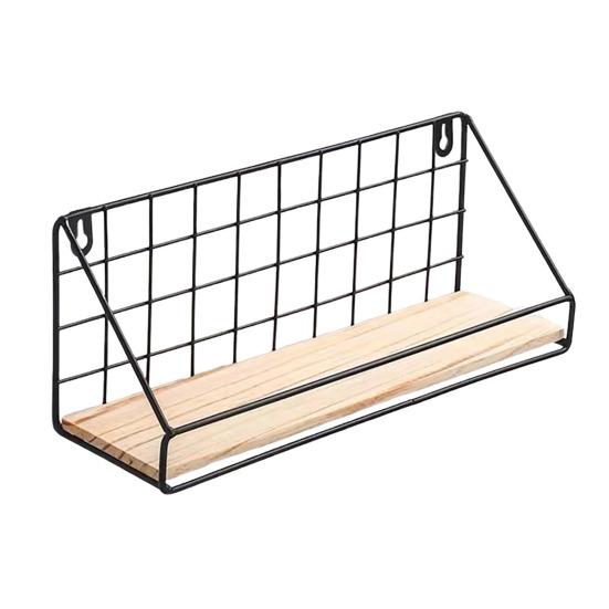 Креативная настенная полка, прочная железная конструкция, прочная несущая настенная корзина, стеллаж для хранения