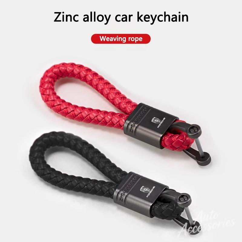 Zinc Alloy Keychain Car Pendant For Porsche Cayenne Panamera Macan 911 Taycan Boxster Cayman 918 Pajun Keyring Auto Accessories