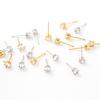 Zircon Stud Earrings, Earneedle Claws, Drills With Hanging Accessories Diy Handmade Versatile Earrings Materials