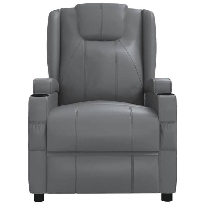 Maison Exclusive - Fauteuil de massage électrique Anthracite Similicuir