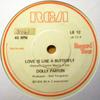 7inch Record DOLLY PARTON / NOEL EDMONDS - Love Is Like A Butterfly / Noel Edm LB12 RCA 1980 UK Pop Used
