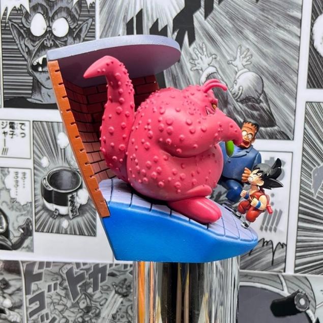 8cm/3.15in Anime Dragon Ball Z Figure Goku vs Fat Dragon Action Figure Collection Figurine Statue Toy Gift