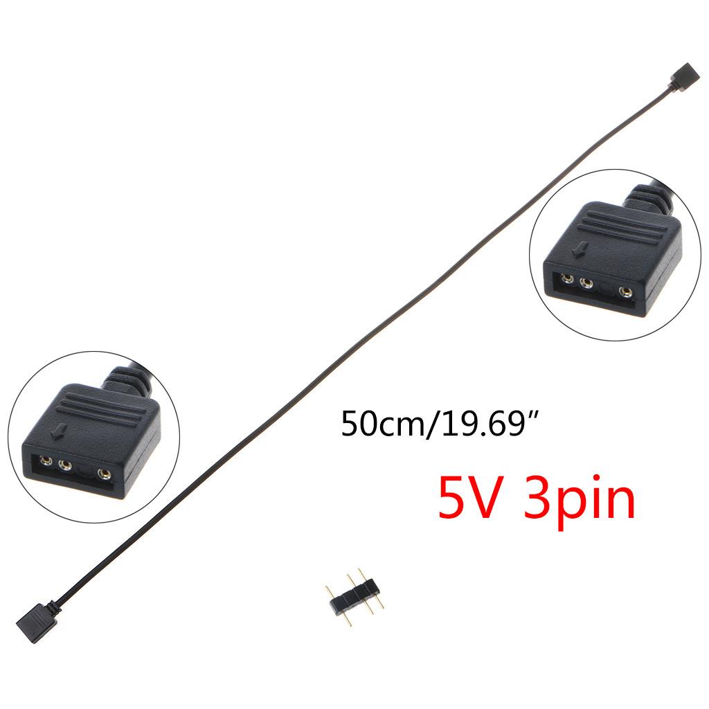 5V 3-контактный RGB-разветвитель Кабель-удлинитель для процессорного кулера Разъем-адаптер Проводной Удлинитель питания для вентилятора ПК Конвертер