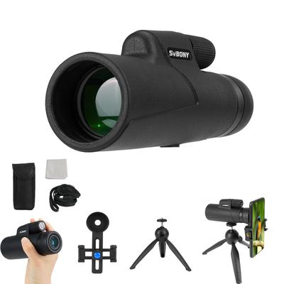 Монокулярный телескоп SVBONY SX32 10x 42 мм с большой апертурой и высоким увеличением, компактный, 256 г, совместимый со смартфоном, совместимый с очками, призма Bak4 IPX5