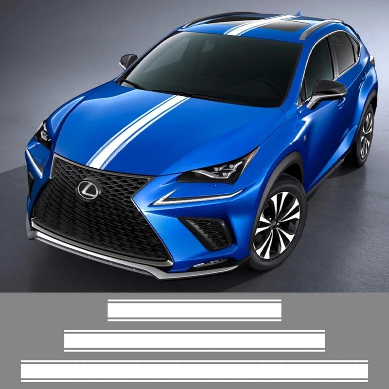 Universal Long Strip Car Hood Roof Tail Stickers Graphics Vinyl Film Trim Decals Set Auto SUV Tuning Accessories Body Decoration