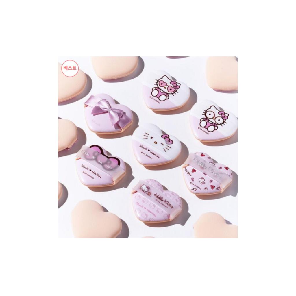 Fillimilli Hello Kitty Heart Cushion Puff (5P) Select One from the Two Items