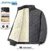 Jeanswest Men's Winter Fleece-Lined Water-Repellent Padded Jacket