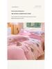 Princess Style Milk Velvet Lace 4-Piece Set: Embroidered Duvet Cover & Solid Color Bed Sheet