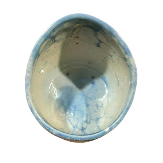 Керамическая миска для очистки трав Ручная работа Чашка для очистки трав с отверстиями разного размера Эффективные инструменты для удаления листьев