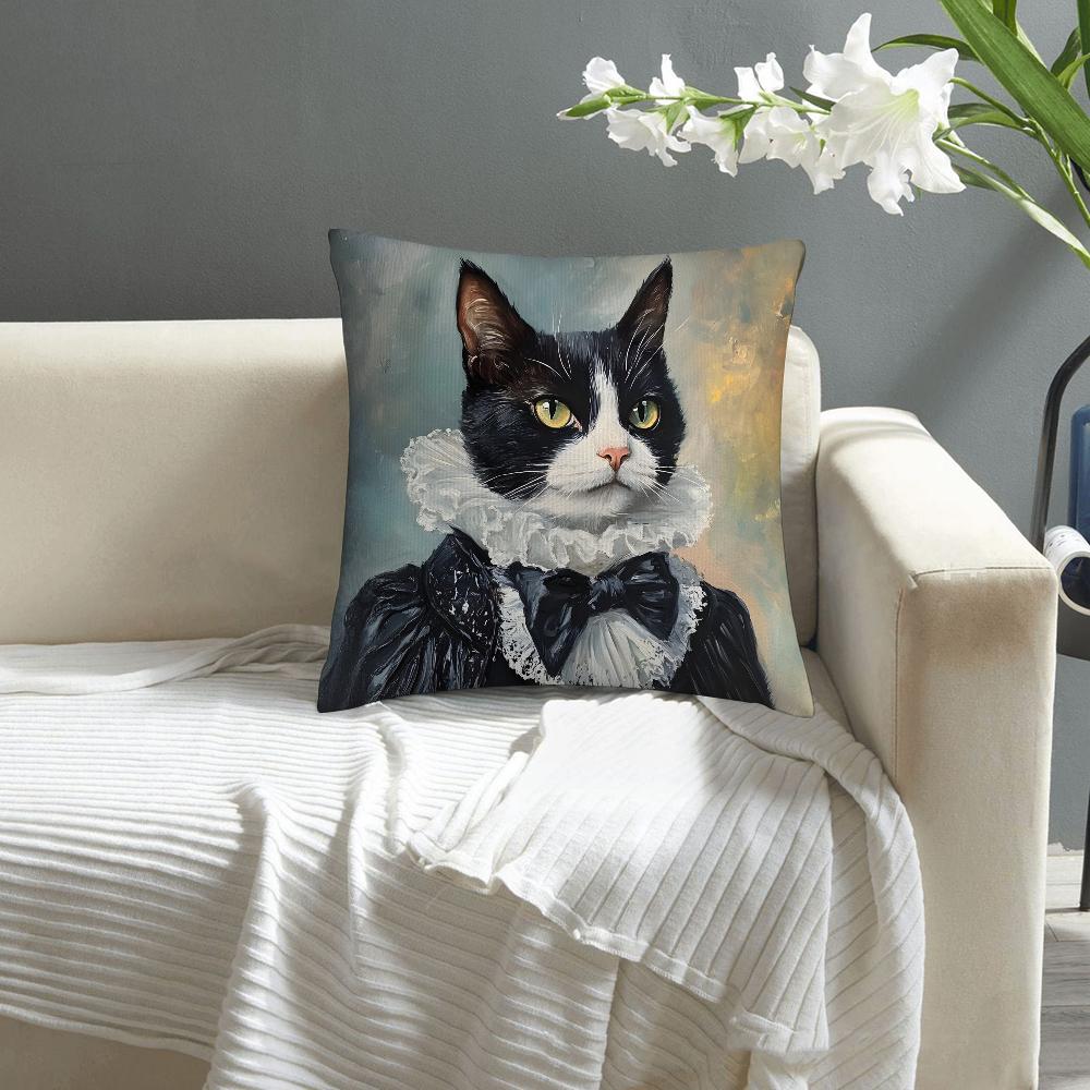 Nordic Fashion Animal Pillow Case Sofa Decorative Home Double-sided Print Plush Square Throw Pillow Covers Cushion Decor Cover