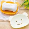 Хорошая многофункциональная мыльница для ванной комнаты, мультяшная модная стойка для хранения мыла в форме милого медведя