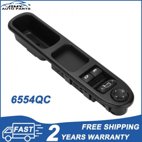 For Peugeot 207 Right Driver Side Master Window Control Switch 6554QC 6554.QC