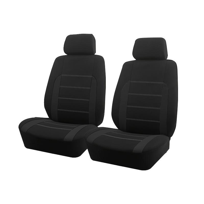 AUTO PLUS Sports Universal Polyester Car Seat Cover Set Fit Most Car Plain Fabric Bicolor Stylish Car Accessories Seat Protector
