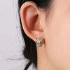 Новые серьги Four Seasons Classic Light Luxury из меди с цирконами в форме головы животного. Подарки для женщин. Банкетные украшения 2024 года.
