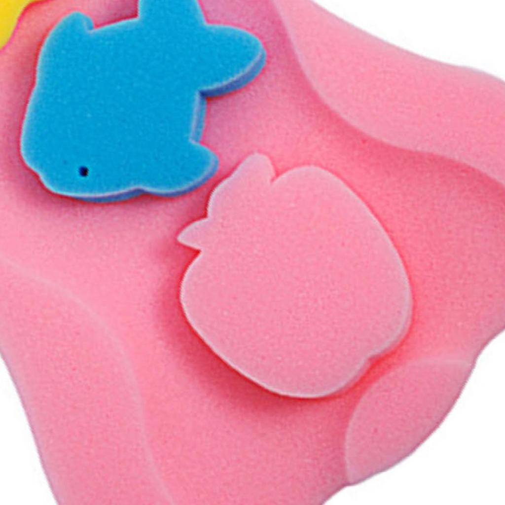 1,8-дюймовый коврик для детской ванны, губка, натирающая, нескользящая, мягкая, в форме мультфильма, утолщенная, для купания детей