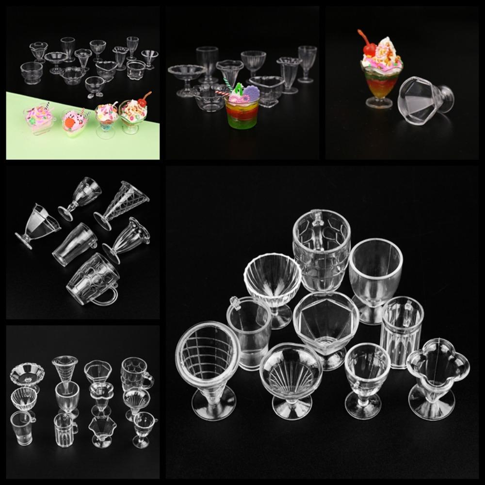 17PCS/Set Model Toy Miniatures Tableware 1:12 Dollhouse Dollhouse Mini Tableware  Pretend Play Toys