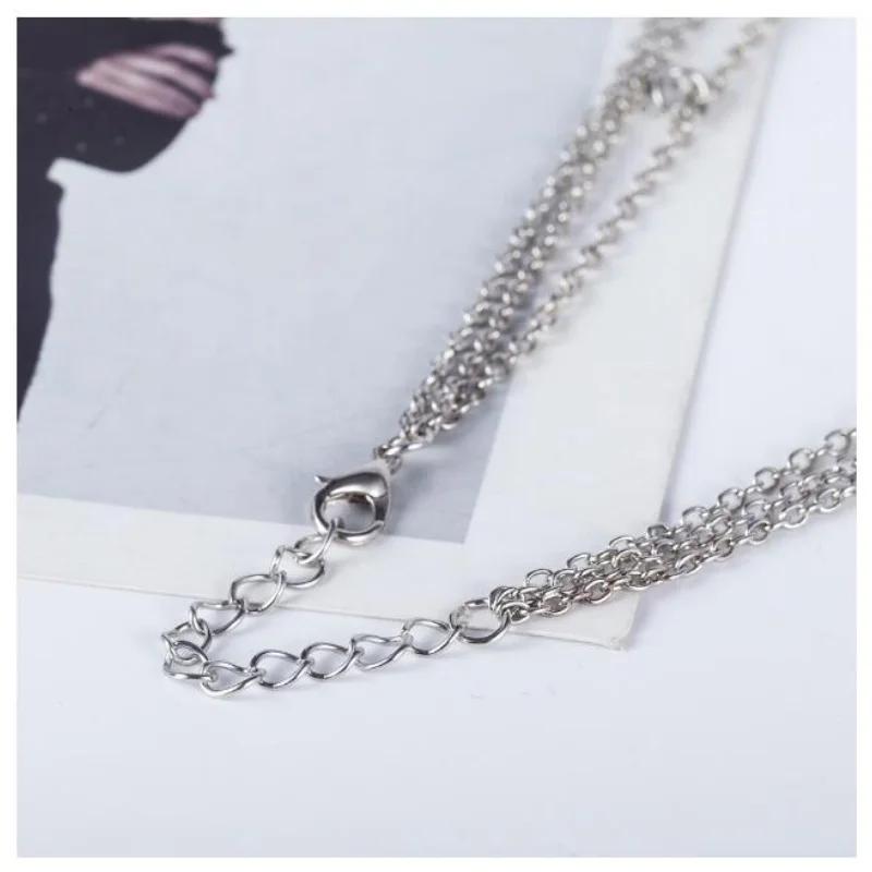 Креативное европейское и американское модное ожерелье «Луна» Многослойное ожерелье-цепочка