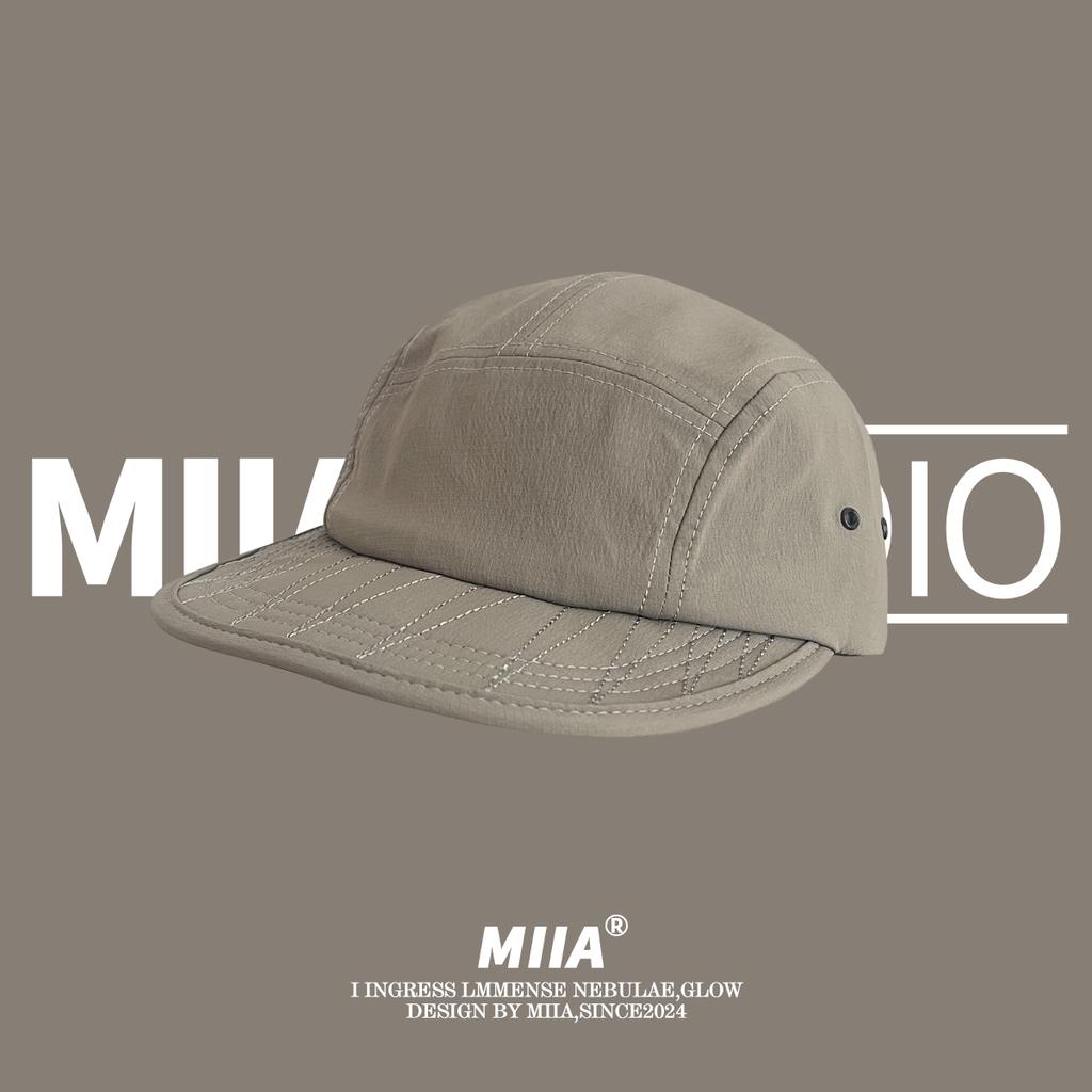 Корейская ретро-бейсболка из 5 панелей, быстросохнущая, унисекс, летняя, легкая и дышащая, модная, универсальная, с плоскими полями, в стиле хип-хоп