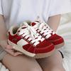 Оригинальные нишевые туфли для досок, женская обувь, осень 2024, новые маленькие красные туфли на платформе, спортивная и любительская обувь