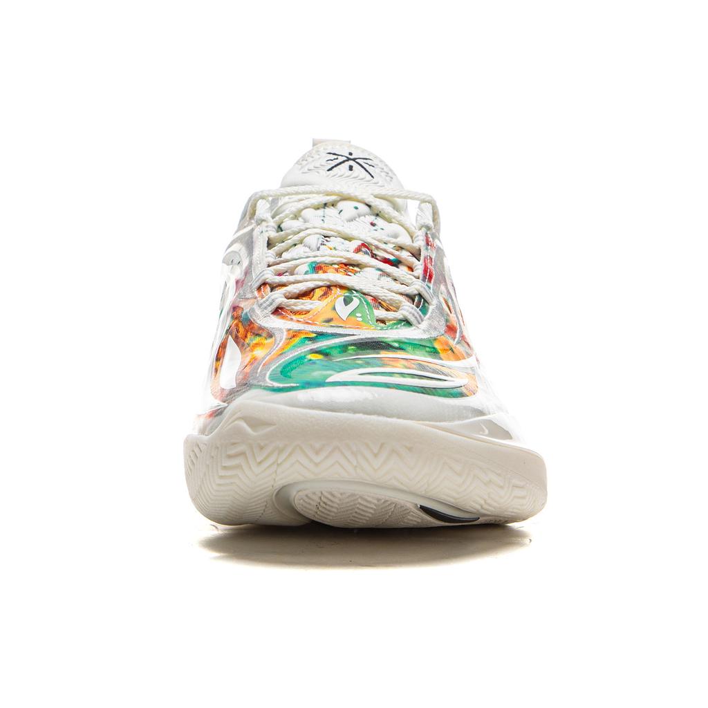 Li Ning Wade 808 5 Ultra V2 Basketball Shoes Men Sneaker Champagne-White ABAV045-2