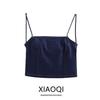Fashion Style 2024 Spring New Arrival Women's Clothing Easiest for Match Fashion Short Denim Open Back Tops 6929003 400