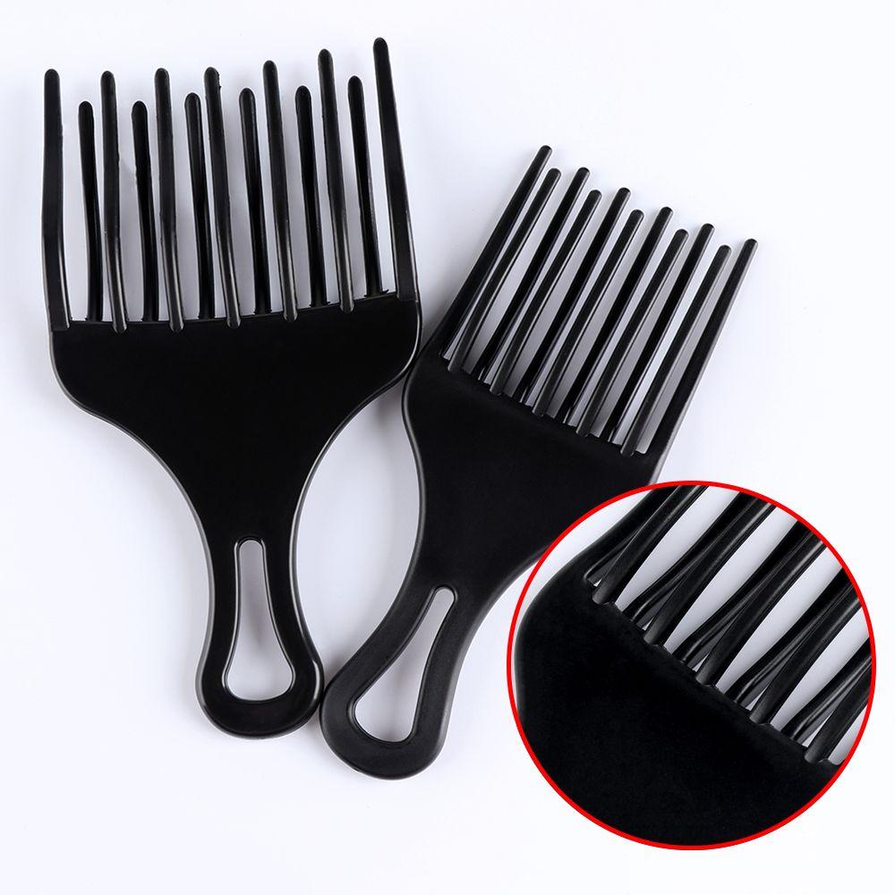 Curly Hair Anti-static Salon Styling Tool Hair Fork Brush Wide Tooth Comb Afro Hair Pick Comb