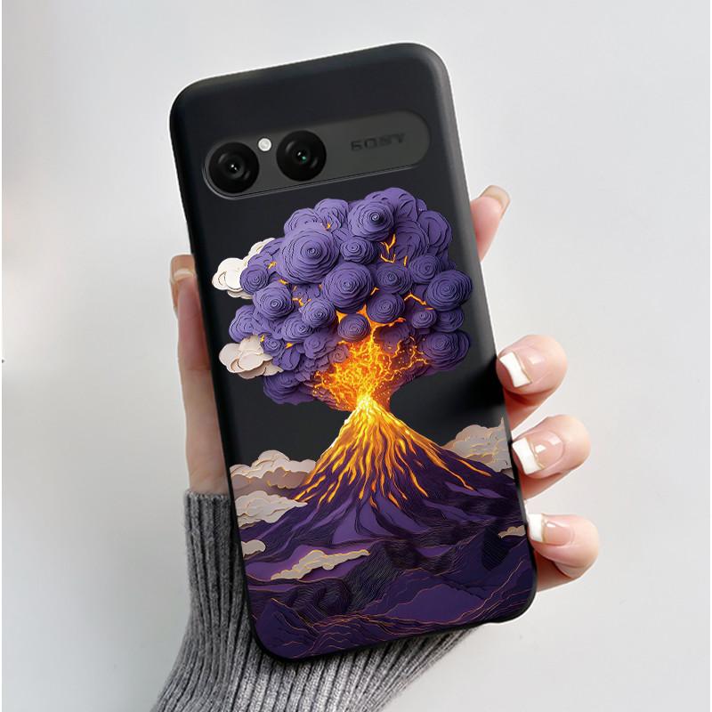 Cute Case For Sony Xperia 10 VII Fundas Capa Printing Shell Protective Cover Soft Silicone Cartoon Black Casing Coque