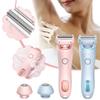 Electric Razors for Women 2-in-1 Bikini Trimmer IPX7 Waterproof Body Hair Remover for Underarms Legs