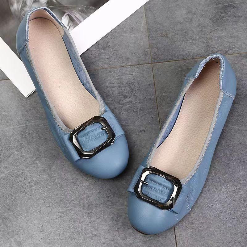 Туфли на плоской подошве женские туфли-лодочки женские туфли из натуральной кожи женские туфли мокасины балетки женские туфли большого размера 41 42