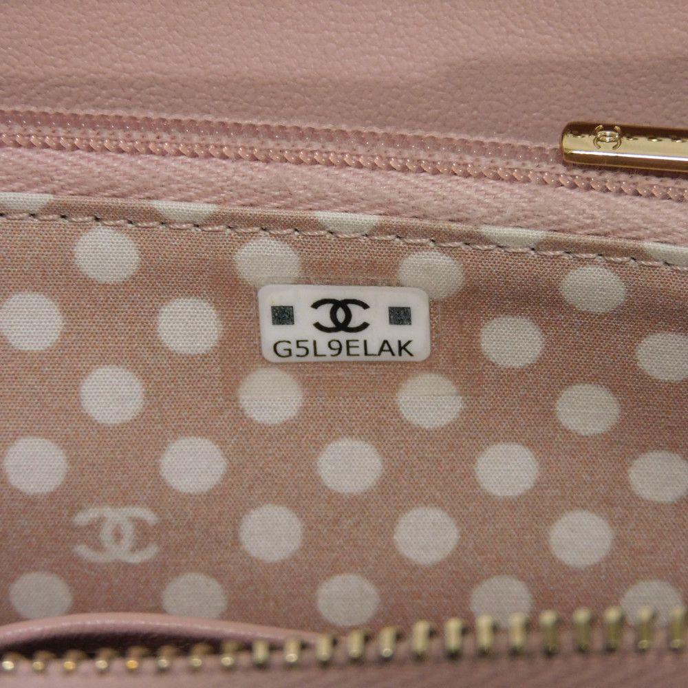 Б/у 10097 Кошелек для монет на молнии Coco Pearl AP3811 7943 COCO Mark CC Mark Точки Рандомный Мателье Розовый Бежевый Женский из Японии