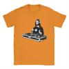 Мужская футболка DJ Мона Лиза из чистого хлопка, юмористическая, с коротким рукавом, с круглым вырезом, футболка, идея для подарка, футболки