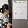 Erasable Magnetic Fridge Planner: Weekly Schedule & Memo Board