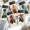 Anime Genshin Impact Cute Case For Samsung Galaxy Z Flip 3 4 5g Funda Z Flip3 Clear Pc Hard Shockproof Back Phone Coque Shell