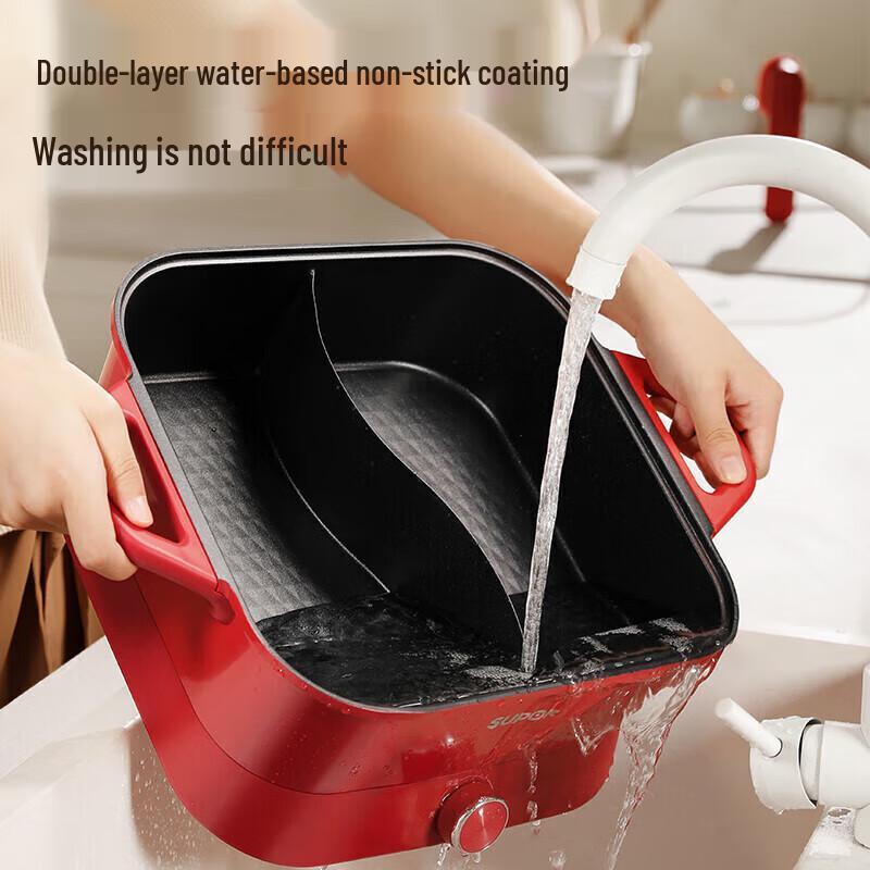 SUPOR 6L High Power Electric Hot Pot with Divider CN plug (adapter included)