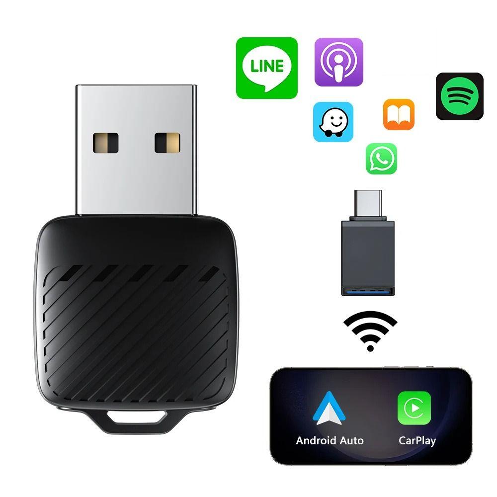 Wireless Wireless CarPlay Dongle 2 in 1 Android Auto Adapter Factory Wired CarPlay Cars