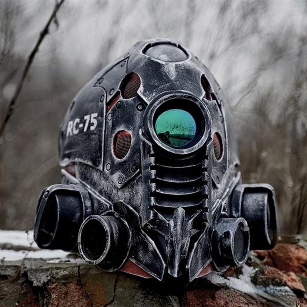 Новый Киберпанк Шлем Стимпанк Маска Фестиваль Призраков Стимпанк Робот Латексная Маска Головной Убор