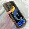 Чехол JT480 Smart Whales для iPhone 17 16 15 14 13 Pro Max, Samsung S26 S25 Ultra A17 A07 A56 A16 A15 A14 A13 A06 A25, Xiaomi 15T, Redmi 15c 14C.