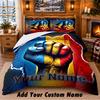 Poland Pattern Bedding 3Pcs Set Custom Name, Bed Sheet And Pillowcases For Home Bedroom