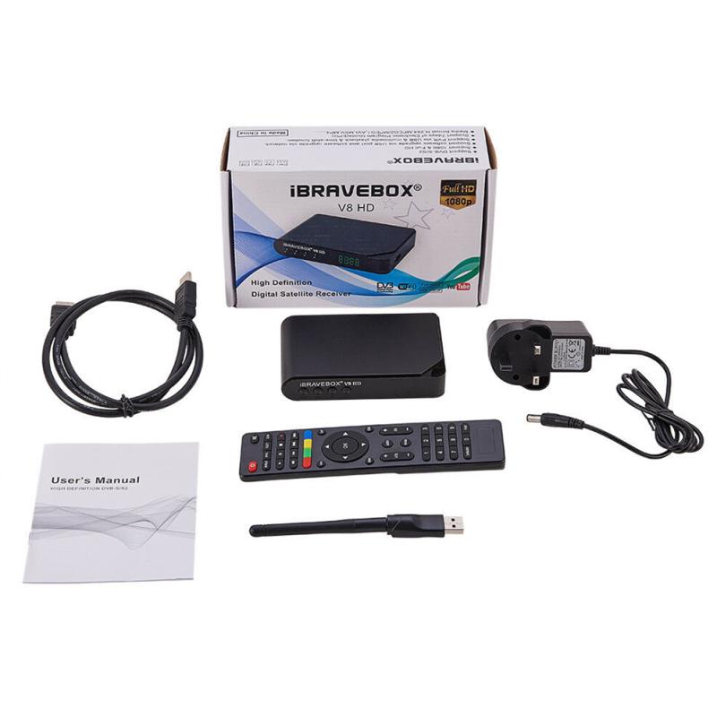 IBRAVEBOX V8 HD 1080P DVB-S2 цифровой бесплатный спутниковый веб-телевизор PVR USB WIFI