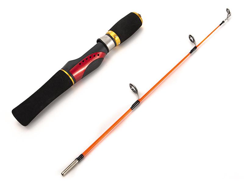 52 см Ультралегкое стекловолоконное зимнее удилище для подледной рыбалки с двухсекционной рукояткой