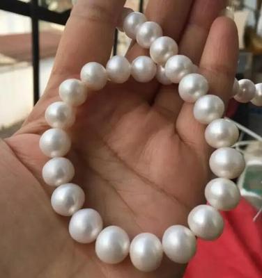 Акция распродажа, ожерелье из белой пресноводной груши 9-10 мм.