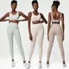 2 Pieces Yoga Suit Women Sexy Tight-Fitting Fitness Sports Set Gym Bra Elasticity High Waist Leggings Female Athletic Wear