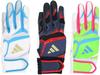 adidas Baseball Batting Size Blue JM LBG904A Gloves, 41, Junior, White/Sky (1122),