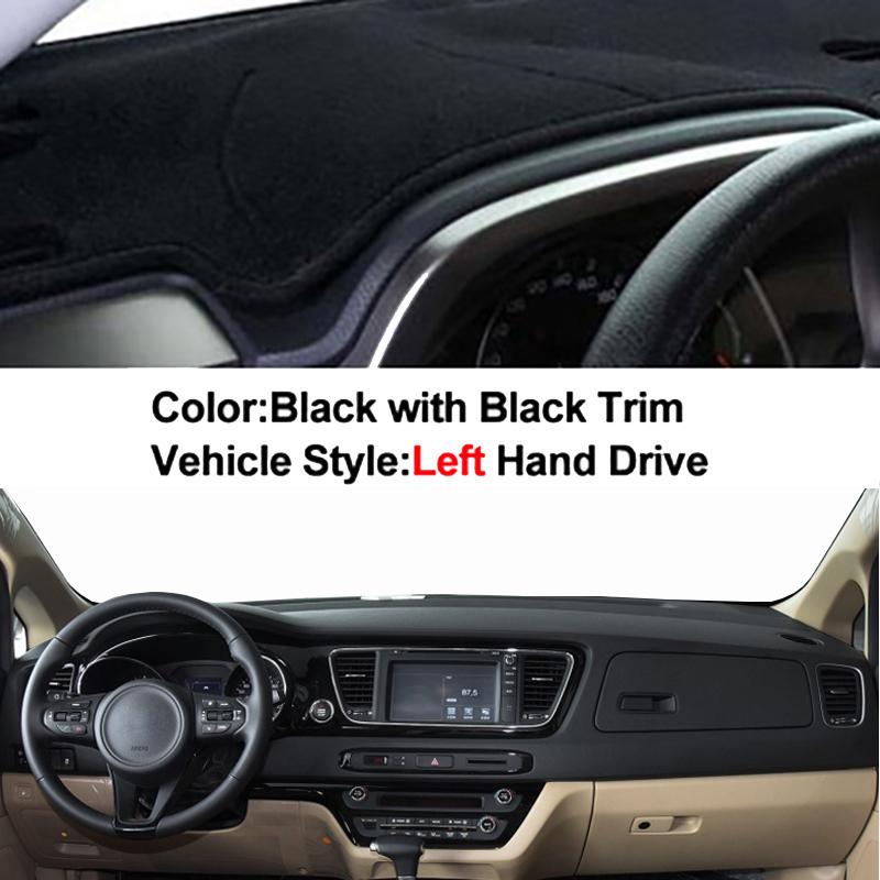 Для Kia Carnival YP 2015 2016 2017 2018 автомобильная внутренняя крышка приборной панели коврик для приборной панели ковер левый руль Dashmat