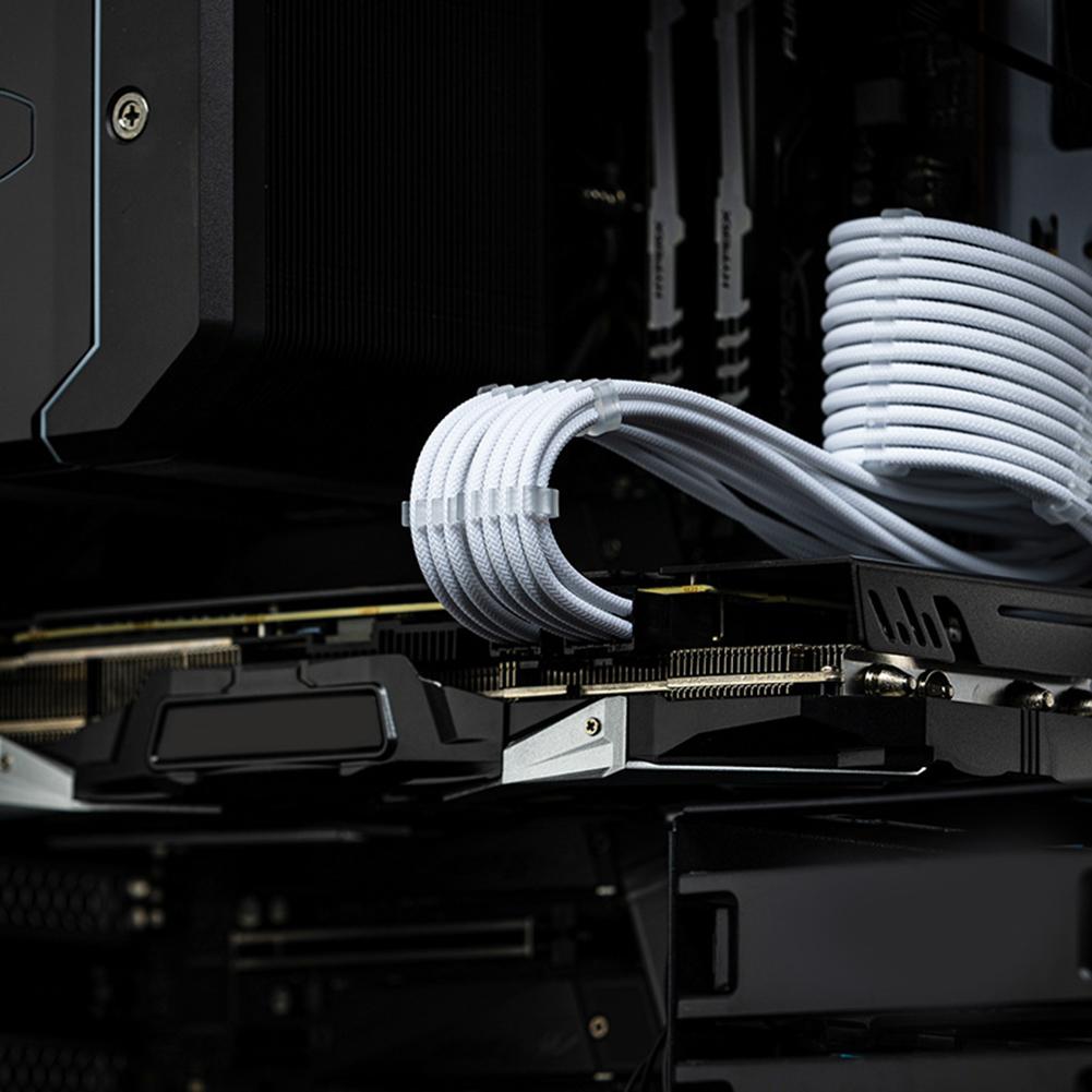 24 шт. акриловый организатор для кабелей питания ПК 3,0-3,6 мм, 6/8/24-контактный компьютерный кабельный органайзер, зажимы-зажимы