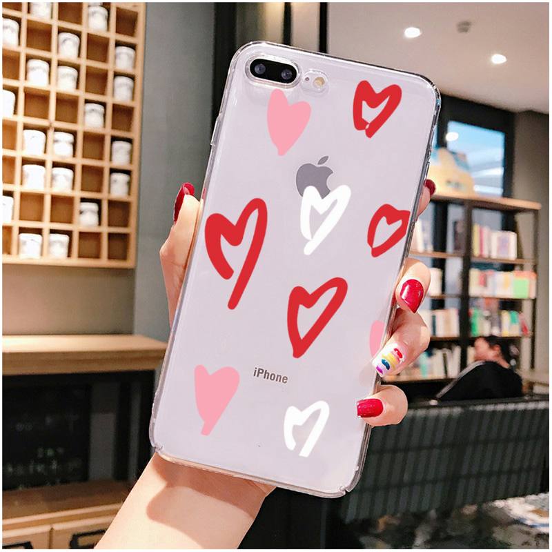 Чехол для телефона Love Heart для iPhone 11 12 13 mini pro XS MAX 8 7 6 6S Plus X 5S SE 2020 XR