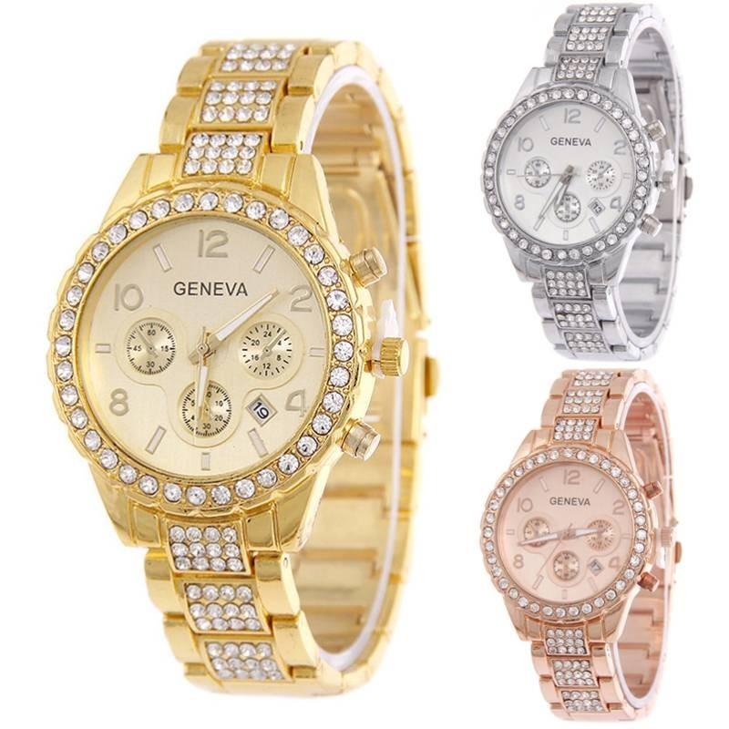 Элегантные часы из сплава, мужские, деловые, с акцентами и календарем, кварцевый механизм