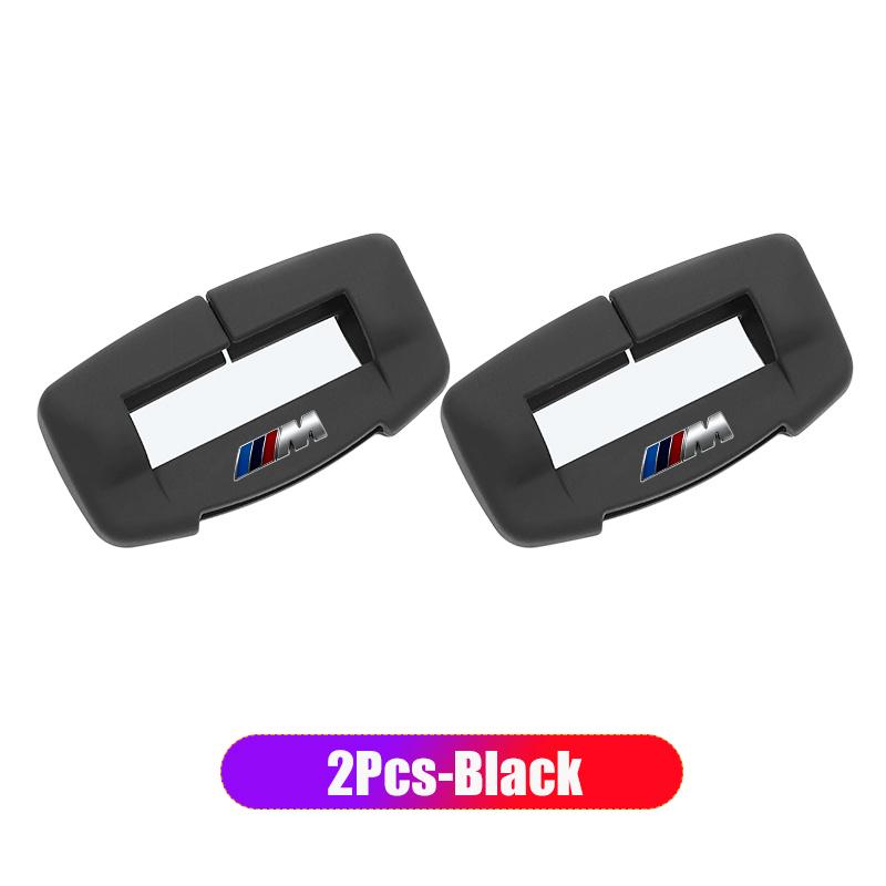 CTCE1 2pcs Silicone Car Seat Belt Buckle Protective Cover Decorative Accessories For BMW X1 X2 X3 X5 X4 X6 F20 F10 F07 E70 E46/Sticker
